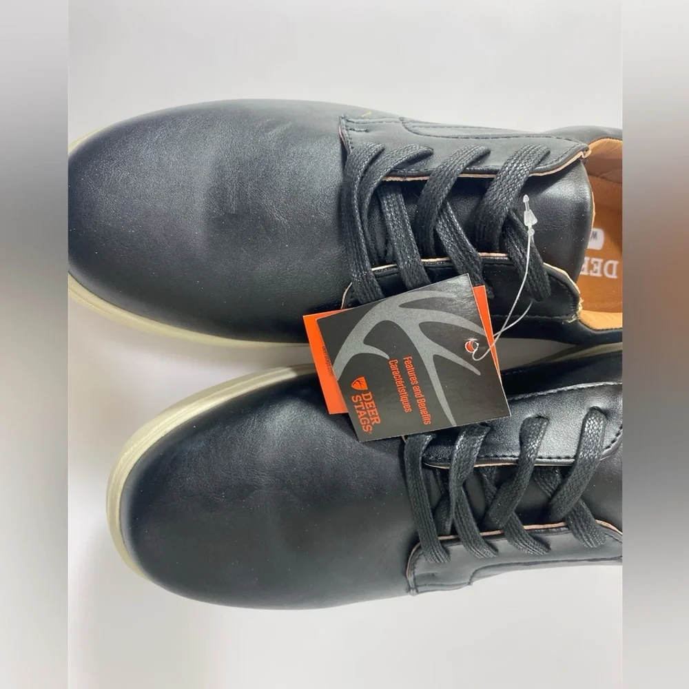 Deer Stags Albany Men’s 9M Black Oxford Sneakers Comfort Wedding Dress Shoes